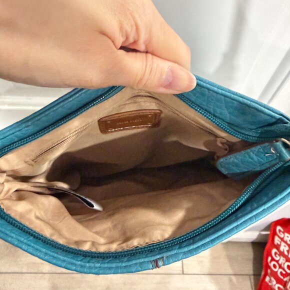 Nine West Turquoise Swingpack Crossbody Purse - Picture 4 of 4